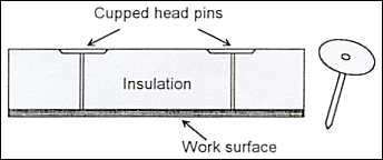 cupped head pins